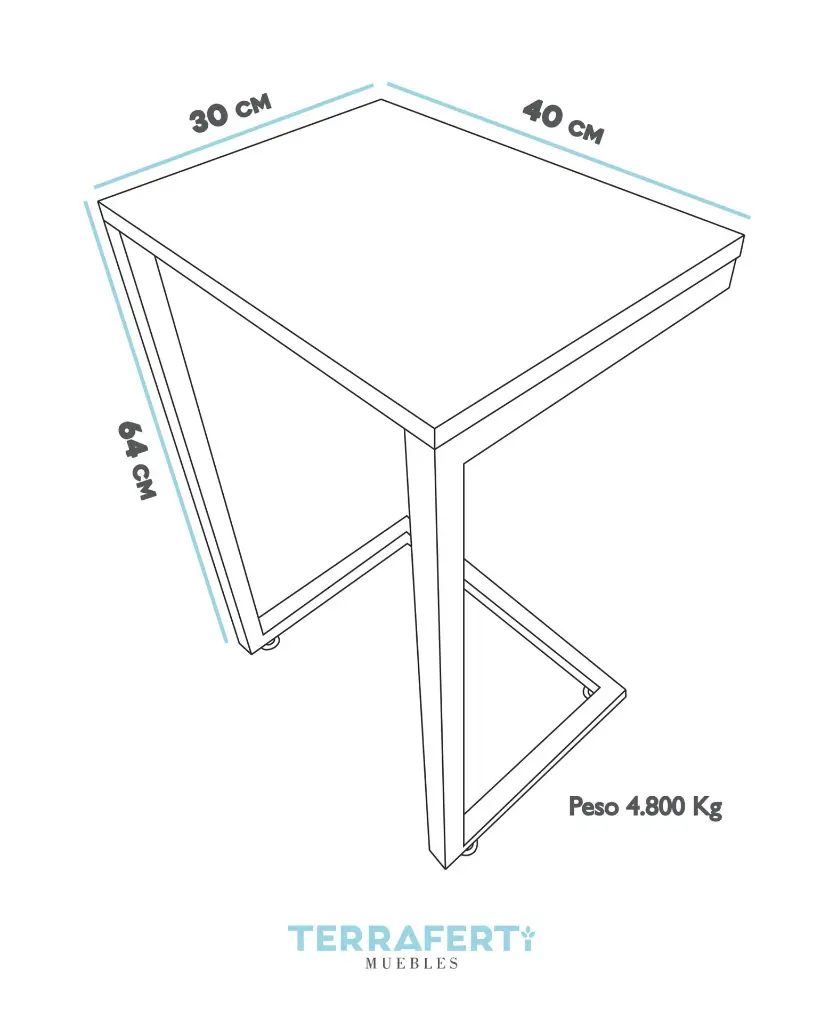 MA001-010 Mesa Grapa Auxiliar Botanera Metal Multifuncional LINEAS.webp